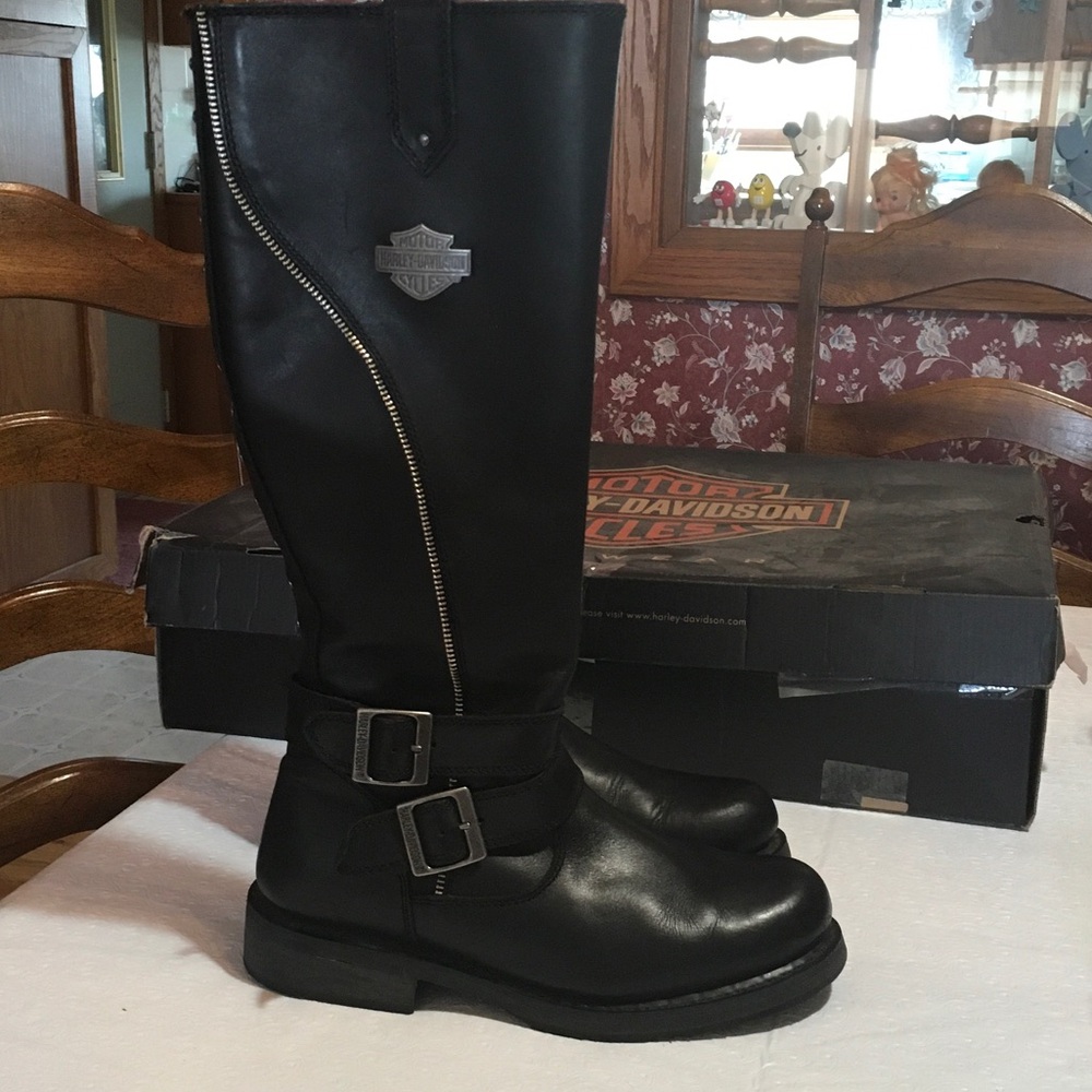 Harley Davidson Leather Black Sennett - Picture 7 of 13